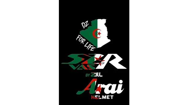 Sticker pour casque Araï Yamaha